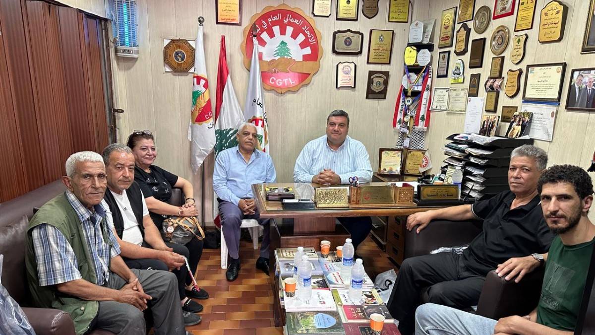 اتحاد عمال فلسطين يبحث مع نقابات الشمال حقوق العمال الفلسطينيين