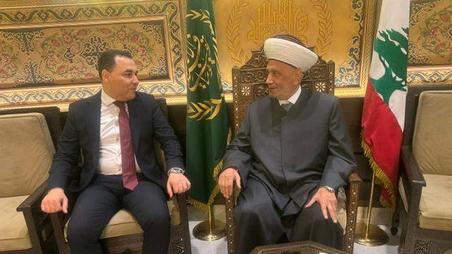 دريان يستقبل القنصل المصري ويبحث معه الأوضاع في لبنان