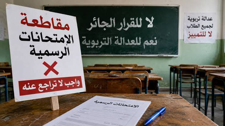 "روابط التعليم الرسمي" و"لجان المتعاقدين"
أعلنت مقاطعة كاملة للإمتحانات الرسميّة