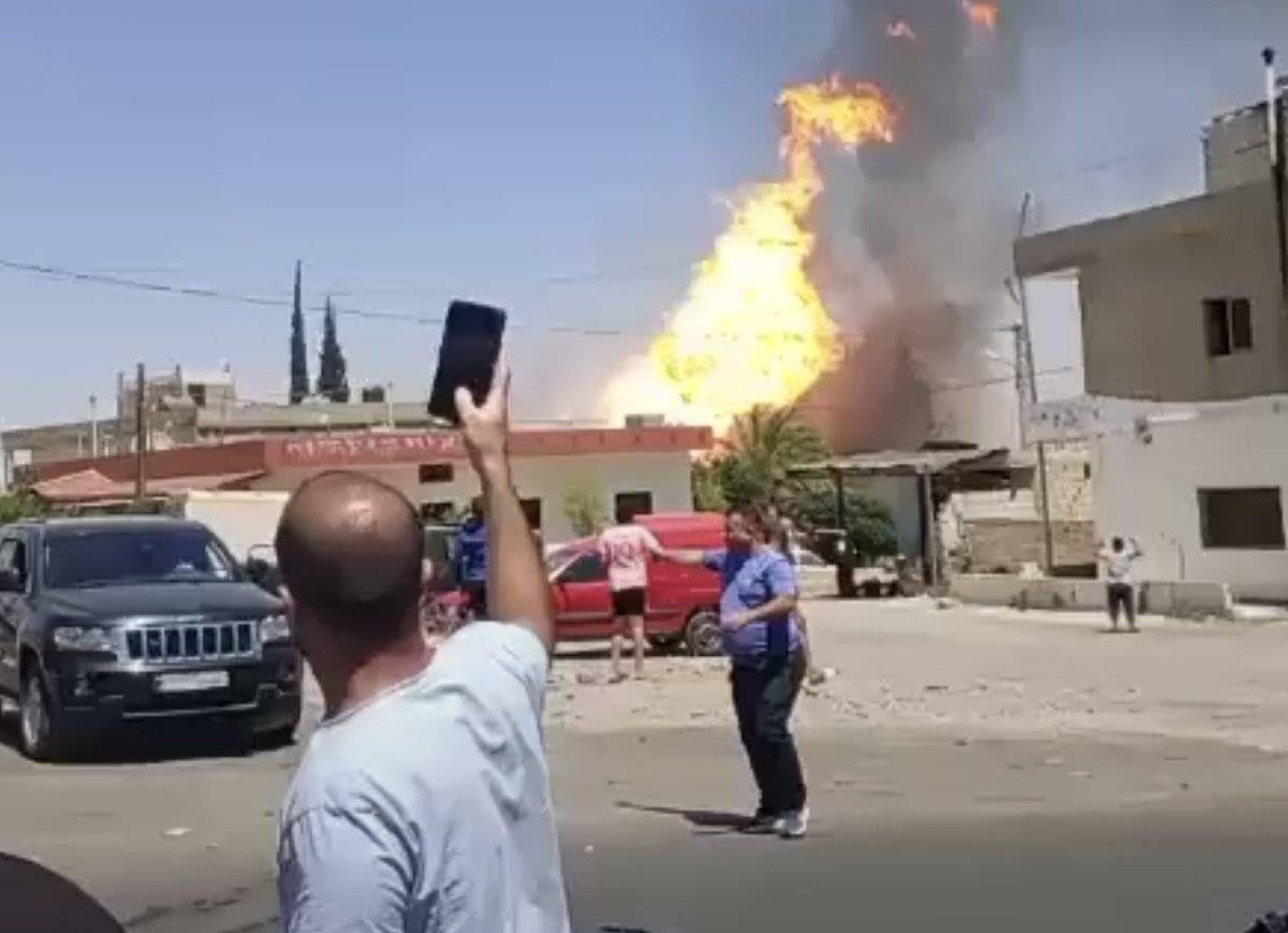 انفجار صهريج غاز في الهرمل !