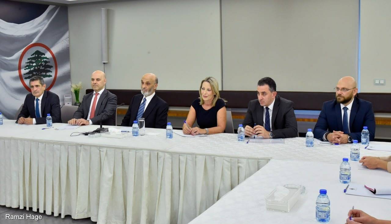 جعجع وسفراء أوروبيون يناقشون مسار الإصلاحات في لبنان