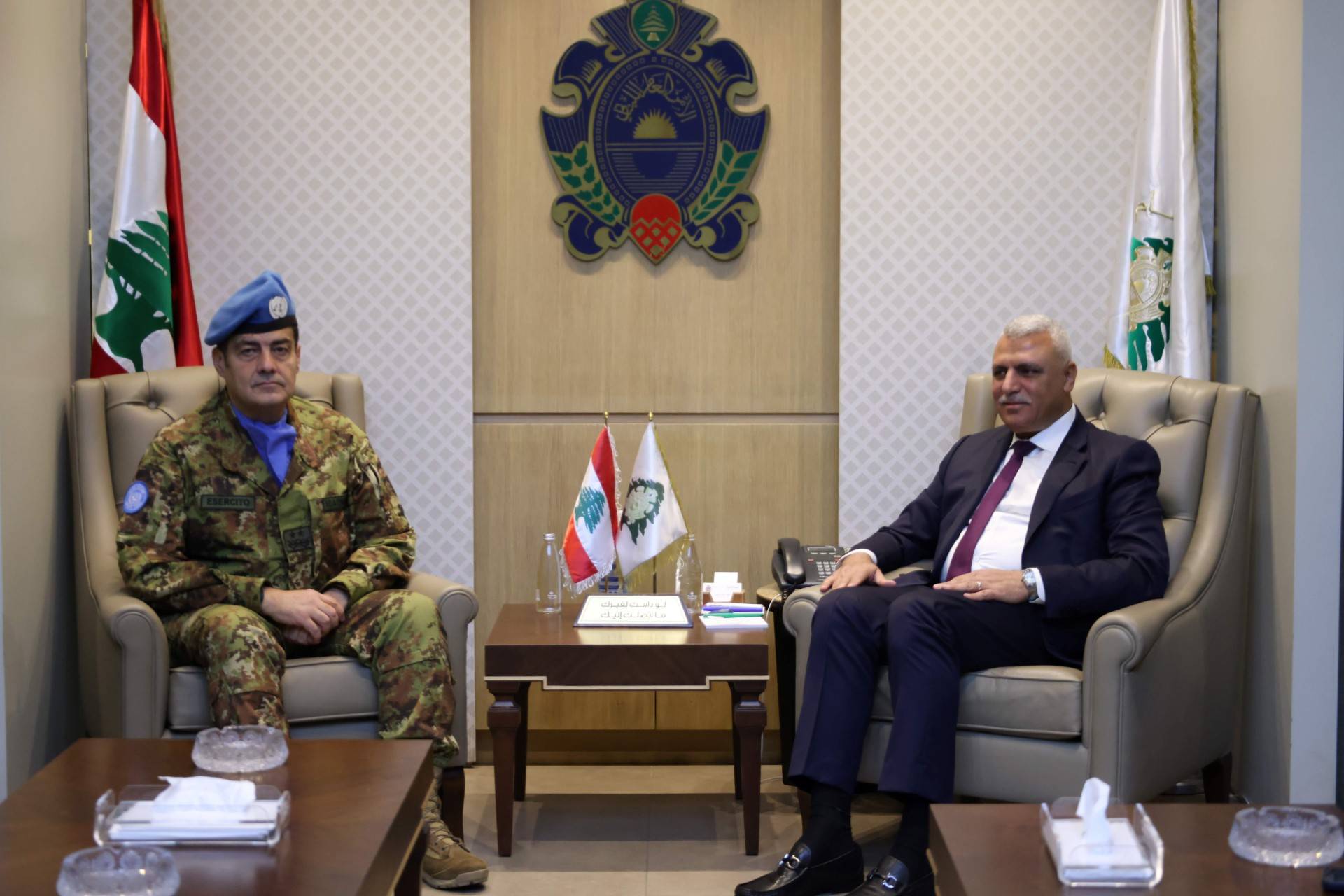 مدير الأمن العام وقائد اليونيفيل يستعرضان الأوضاع العامة على الحدود الجنوبية