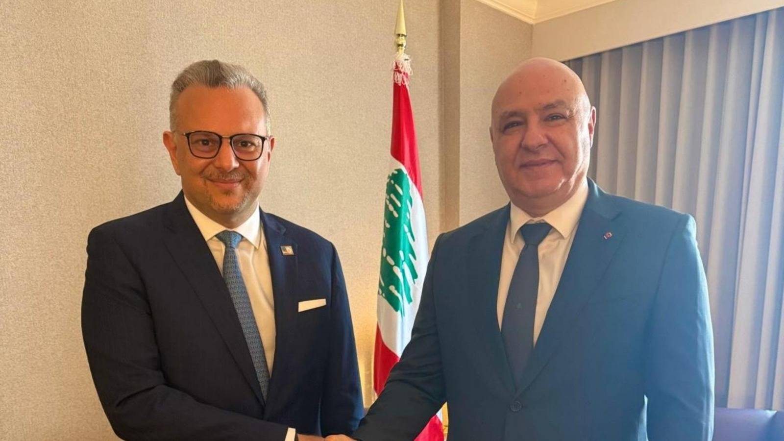 عون التقى مستشار ترامب مسعد بولس في واشنطن