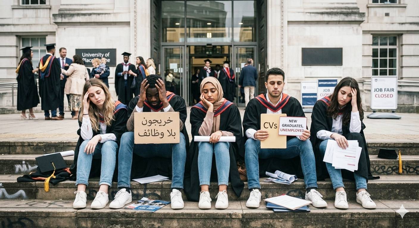الخرّيجون يواجهون سوق عمل محدودا برواتب مُتدنيّة أو وظائف بعيدة عن اختصاصاتهم