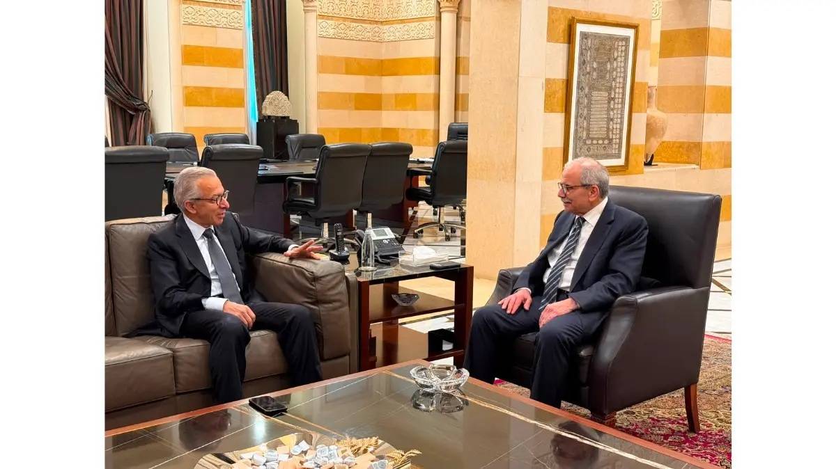 سلام والبساط يبحثان لاتفاقية مع العراق