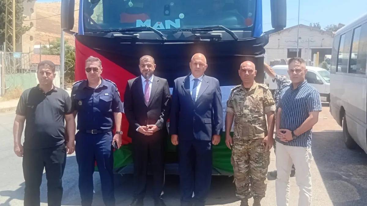 وصول الدفعة العاشرة من المساعدات الأردنية إلى لبنان