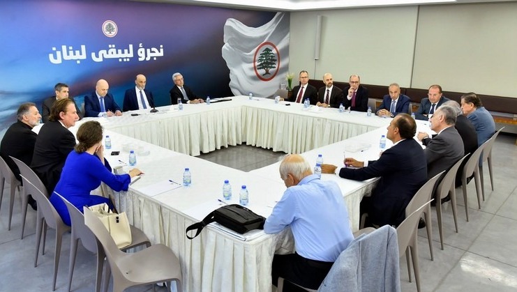 جعجع يستقبل وفد فريق العمل الأميركي من أجل لبنان ويبحث الملفات الأمنية والإصلاحية