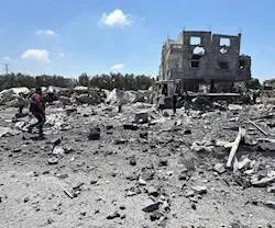 استشهاد طفل فلسطيني جراء قصف إسرائيلي وسط غزة
