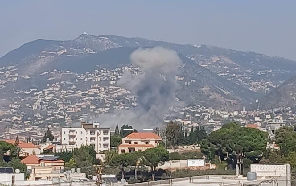 غارة على بلدة عربصاليم في منطقة اقليم التفاح و وقوع عدد من الاصابات