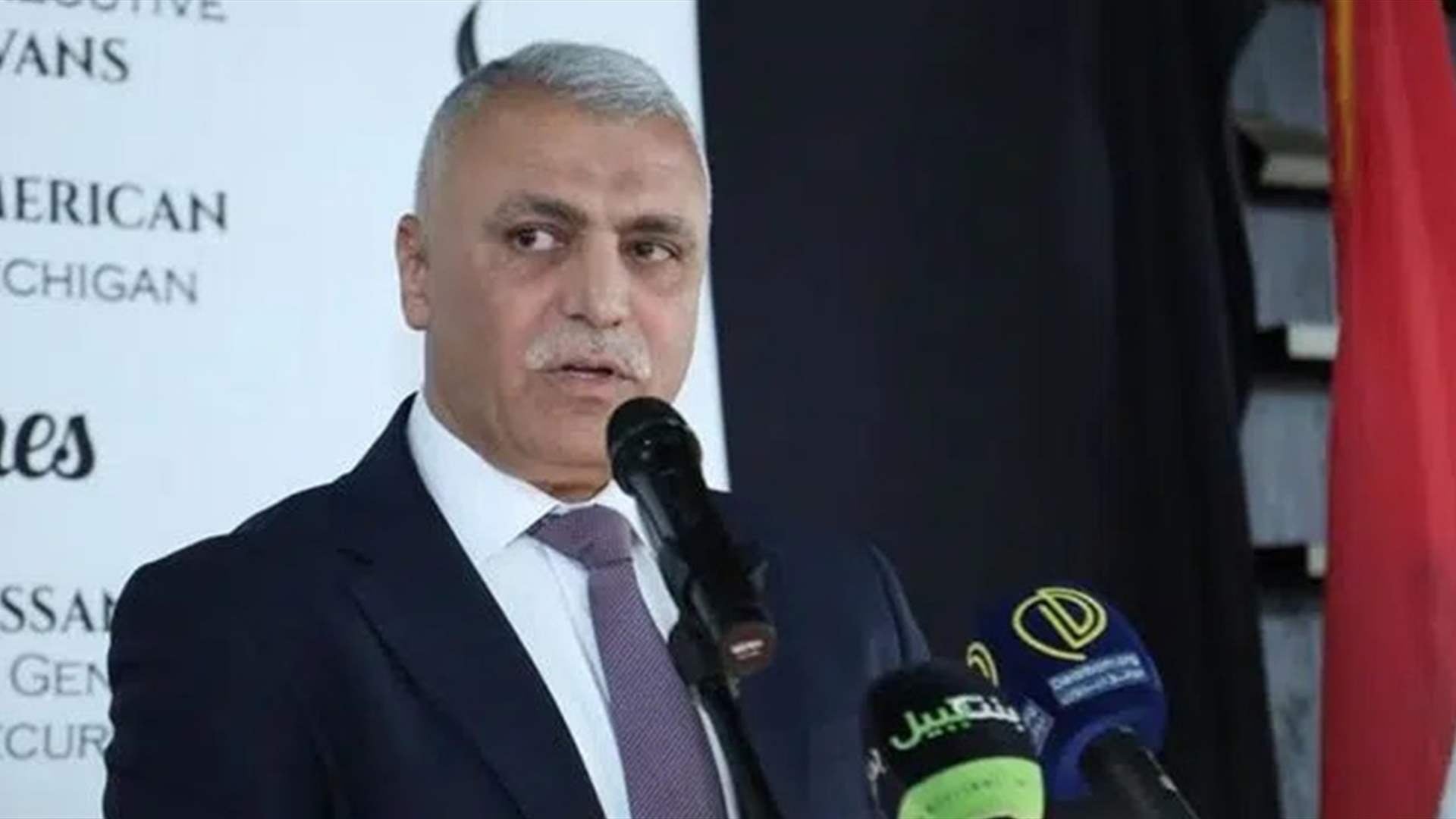 مباحثات بين اللواء شقير والسفير القطري حول الأوضاع العامة