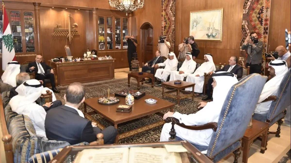 الاستثمارات والشراكة اللبنانية الإماراتية على طاولة بري والزيودي