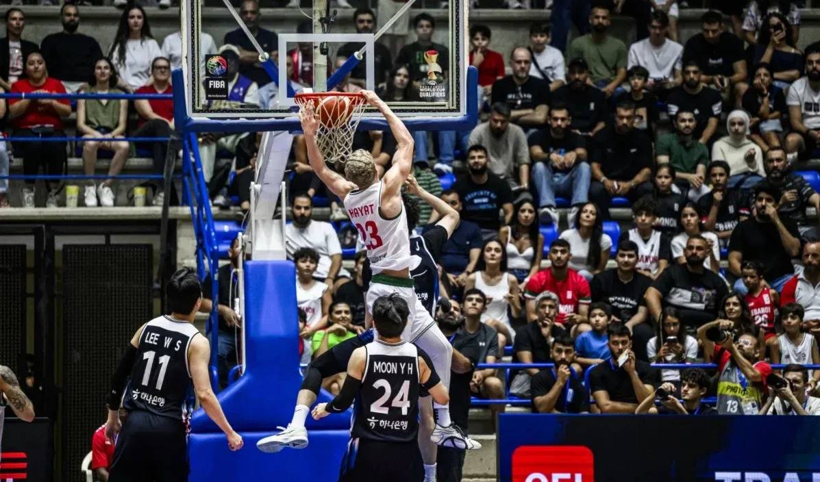 منتخب لبنان يحقق فوزا كبيرا على كوريا الجنوبية في كرة السلة