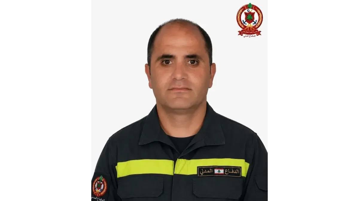 الدفاع المدني ينعى العنصر محمود عباس عباس