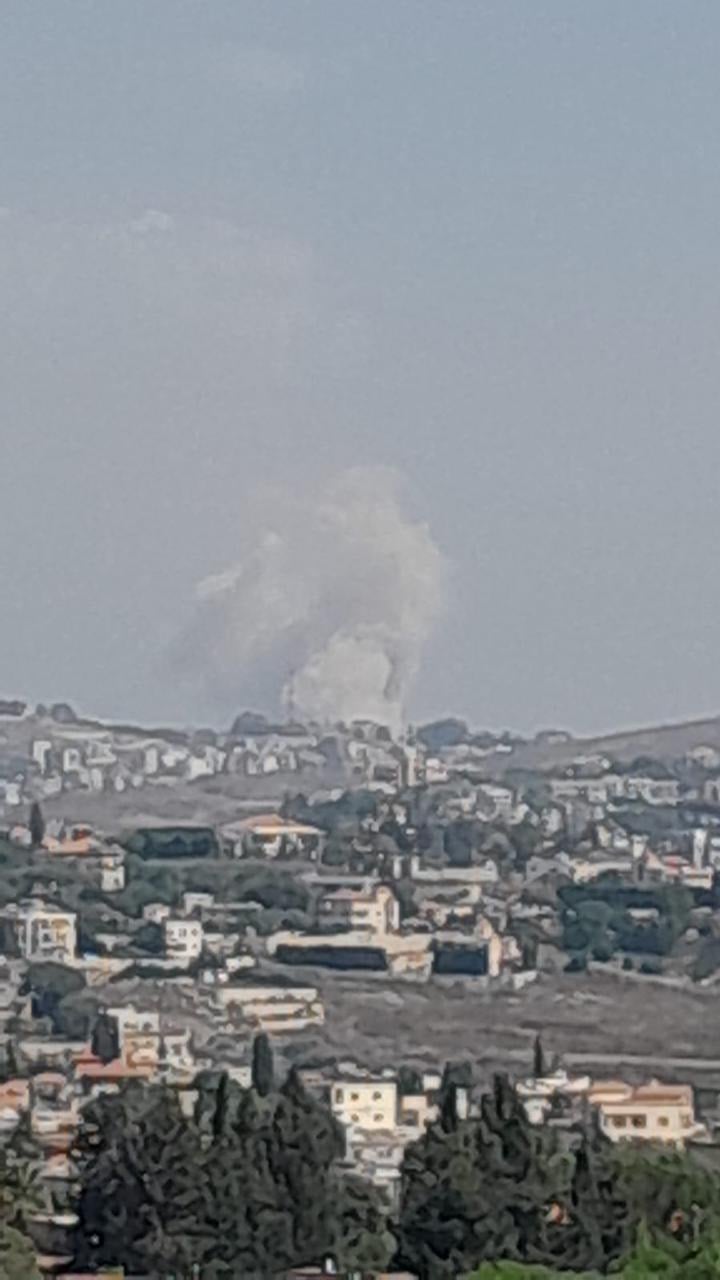 نفذ الجيش الاسرائيلي تفجيرا كبيرا في بلدة كفرتبنيت قضاء النبطية