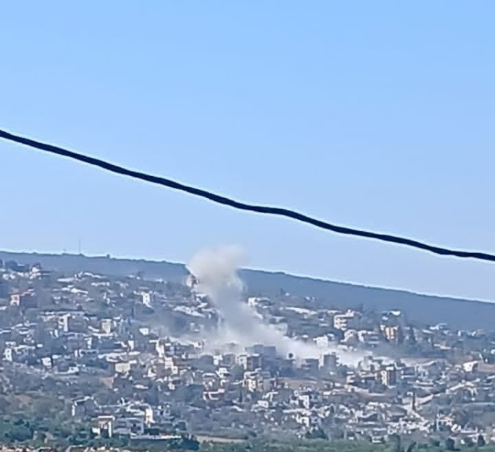 تفجير اســرائيلي في بلدة المنصوري