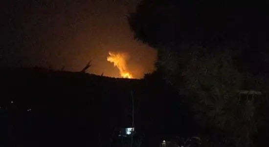 غارة إسرائيلية على منطقة وادي السلوقي في جنوب لبنان.