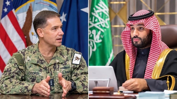 رسائل أمنية من جدة.. بن سلمان يبحث مع قائد "سنتكوم" تطورات المنطقة