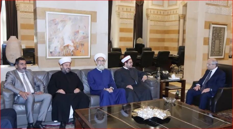 سلام استقبل وفد دار الإفتاء في صور والجنوب