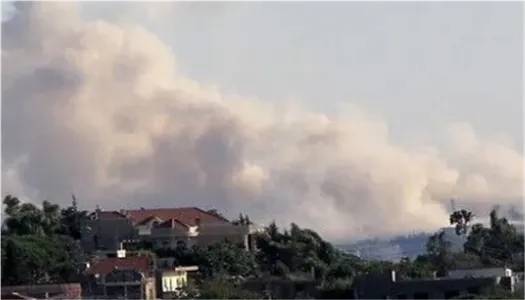 غارة على بلدة القنطرة قضاء مرجعيون