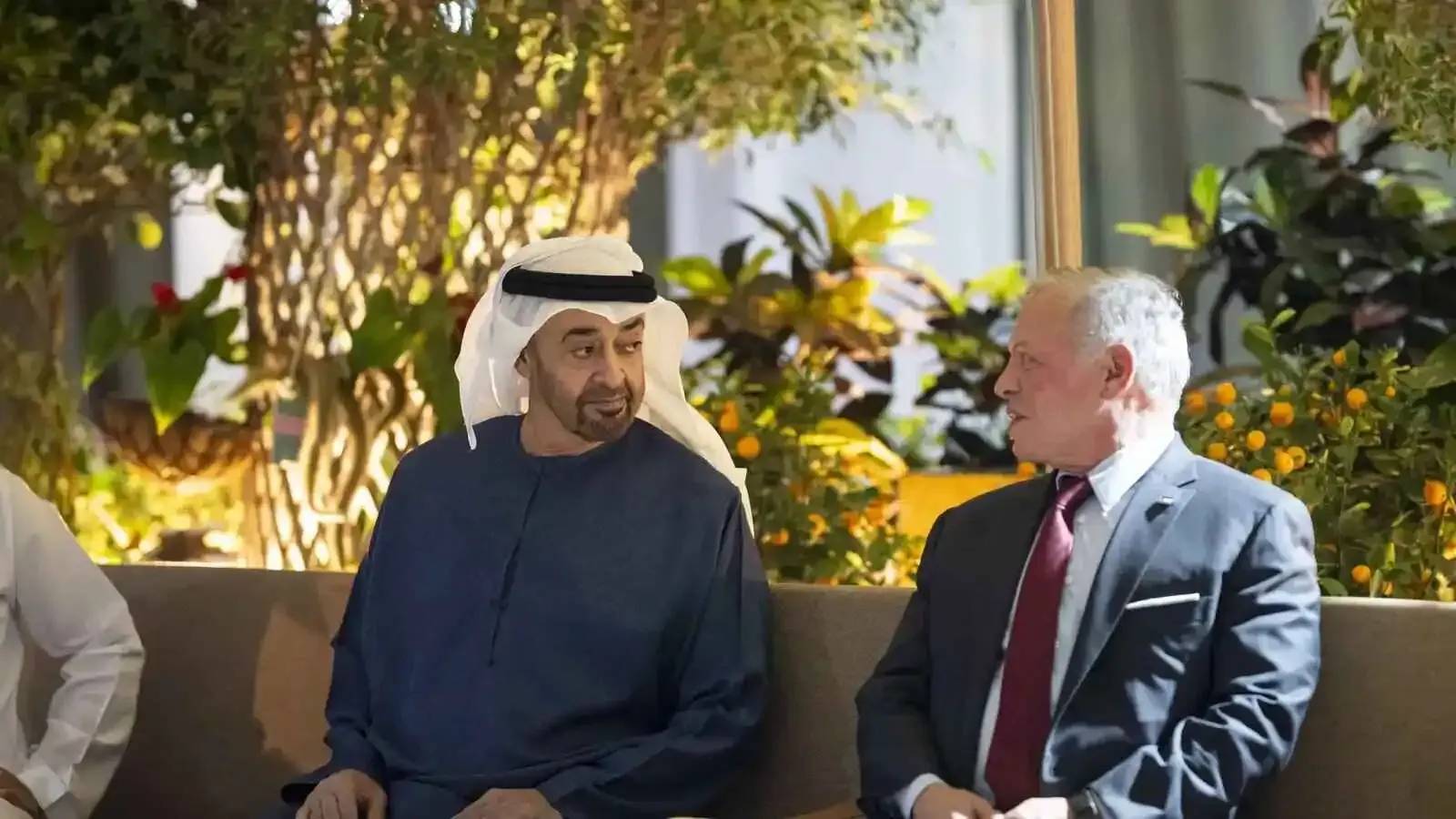 بن زايد وعبد الله الثاني يبحثان تطورات الشرق الأوسط وتعزيز التعاون