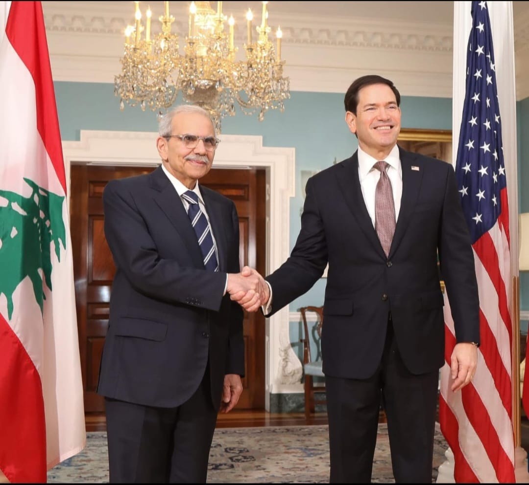 انتهاء اللقاء بين رئيس الحكومة نواف سلام ووزير الخارجية الأميركي ماركو روبيو