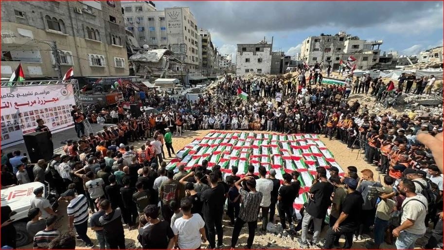 تشييع أكثر من 100 فلسطيني انتُشلوا من أنقاض "مربع التاج" في غزة