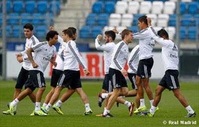 ريال مدريد يتدرب بدون رونالدو
