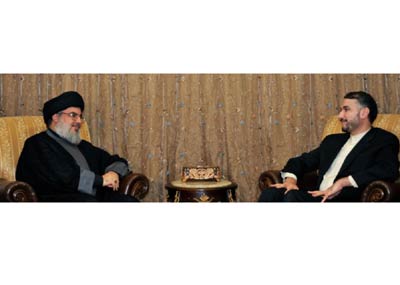 عبد اللهيان زار نصر الله ومنصور: على دول
المنطقة توحيد جهودها لتعزيز الأمن والإستقرار