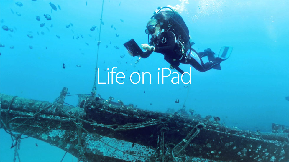 آبل تضيف قسم جديد على موقعها بعنوان Life On IPad