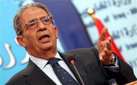 عمرو موسى يعلن عن انتهاء لجنة الخمسين من صياغة المشروع النهائي للدستور