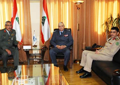 الملحق العسكري السعودي زار
قهوجي وبصبوص في زيارة وداعيّة