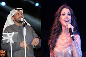 نانسي عجرم وحسين الجسمي يفتتحان مدينة ترفيهية في مصر