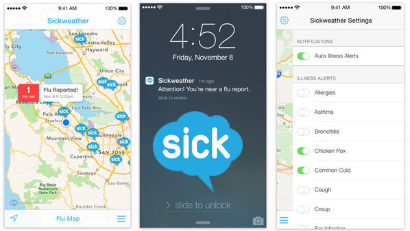 “SicWeather” تطبيق يرصد مناطق الإصابة بالأمراض ودرجة انتشارها