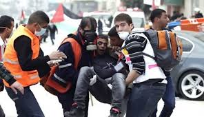 إصابة فلسطيني بإطلاق الجيش الإسرائيلي النار على تظاهرة شمال غزة