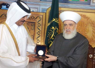 قباني استقبل سفير قطري