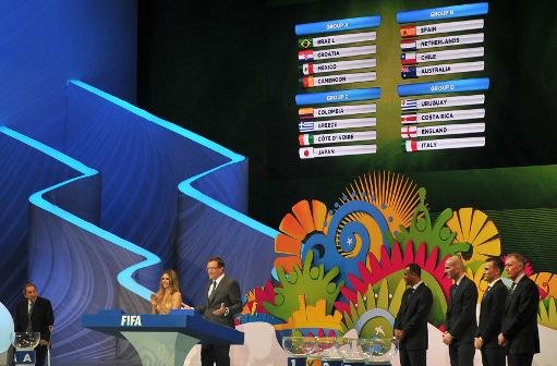 مونديال 2014: البرازيل-كرواتيا افتتاحا، والقرعة لم ترحم ايطاليا والمانيا 