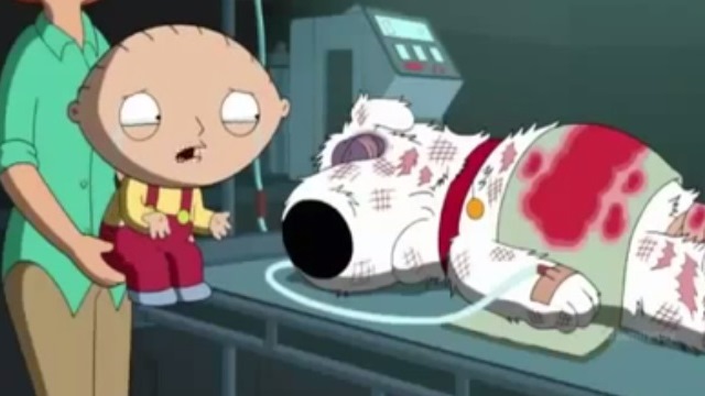 كلب family guy يعود من الموت