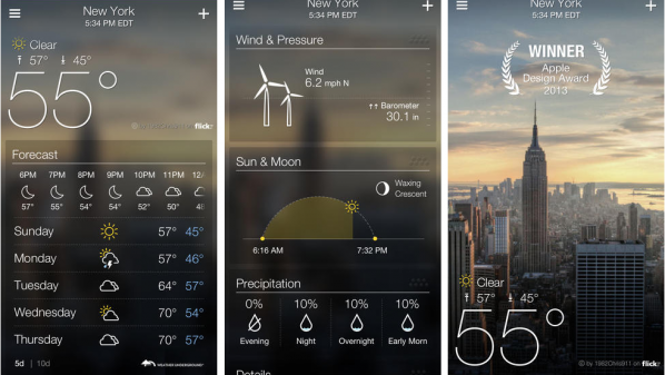 تطبيق “Yahoo Weather” يصل إلى “آيباد”
