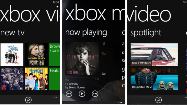 إطلاق تطبيقي “Xbox Video” و”Xbox Music” لأجهزة ويندوز فون 8