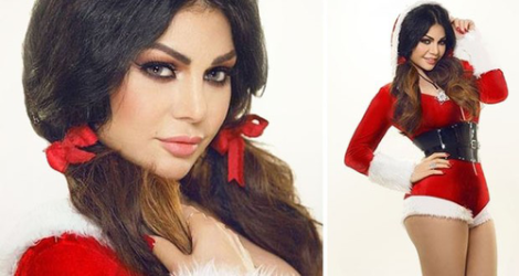 بالصورة- هيفاءوهبي تعايد جمهورها بعيد الميلاد!