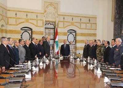 رئيس الجمهورية ترأس اجتماع المجلس الأعلى للدفاع والتقى سلام
ميقاتي: المصلحة الوطنية تقتضي منا العودة إلى الحوار وتشكيل حكومة جديدة