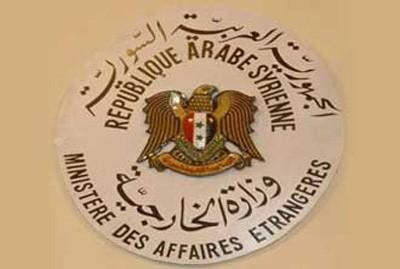 <br />
الخارجية السورية: واشنطن وباريس ولندن تسعى إلى فرض إرادتها على الشعب السوري<br />
