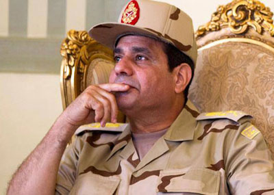 السيسي يشترط طلب الشعب
وتفويض الجيش للترشح للرئاسة
