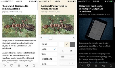تحديث جديد يصل إلى تطبيق Instapaper