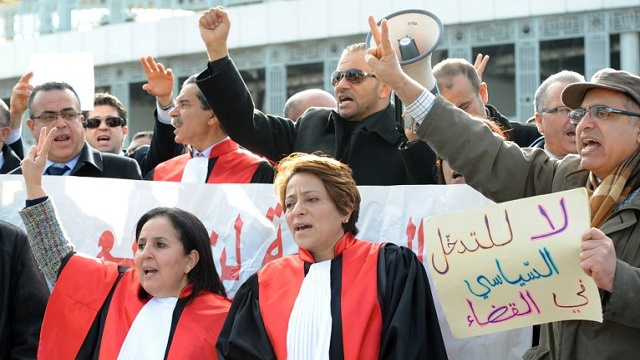 القضاة التونسيون ابتداء من اليوم في إضراب لمدة أسبوع