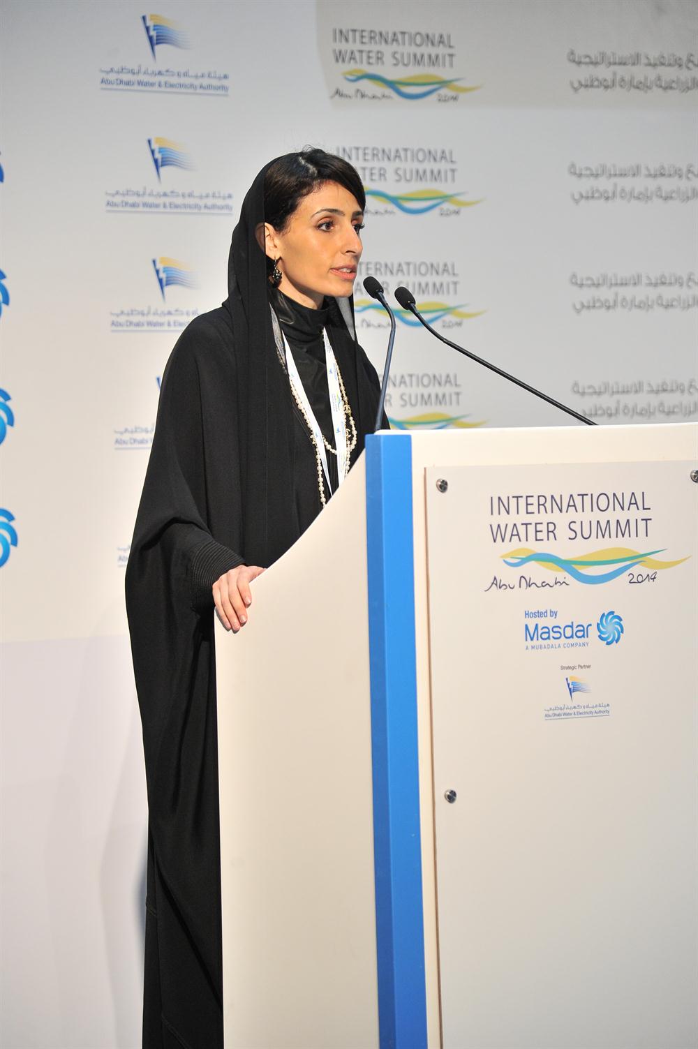 رزان المبارك في القمة العالمية للمياه 2014: ندرة المياه والأمن المائي قضية أكثر إلحاحاً
