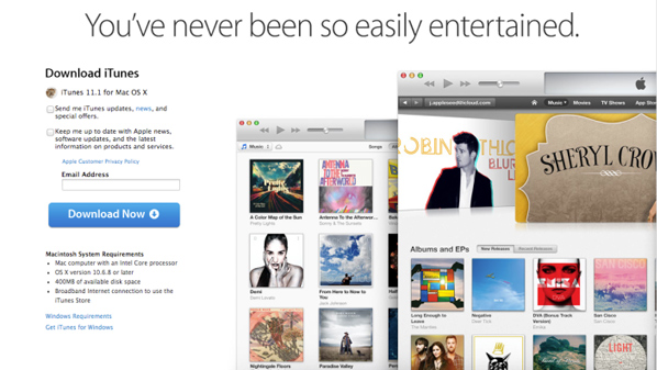 Apple  تطلق   ITunes 11.1 بدعم لخدمة  iTunes Radio 