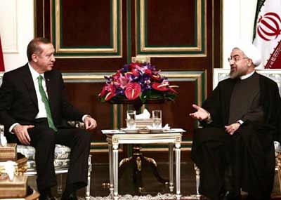 أردوغان التقى روحاني والاتفاق على مواجهة الارهاب