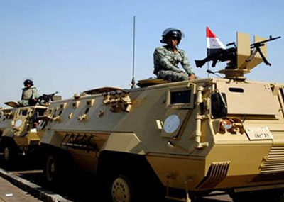الجيش المصري يعلن مقتل 13 شخصاً في سيناء