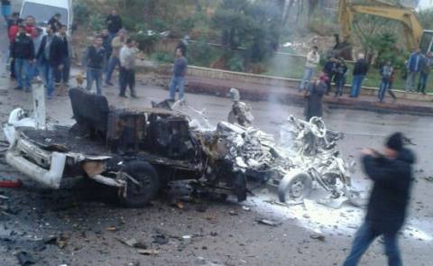 صورة اولية لانفجار في الشويفات قرب محطة الريشاني